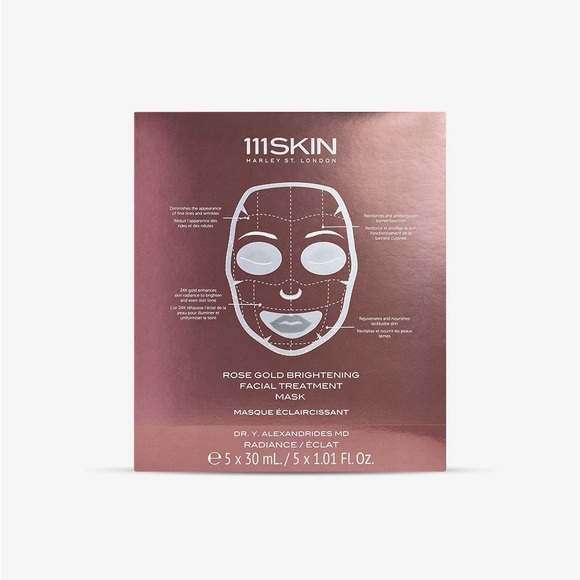 NIB 111SKIN Rose Gold Brightening Facial Treatment Masks x5 Individually Sealed - Picture 5 of 13